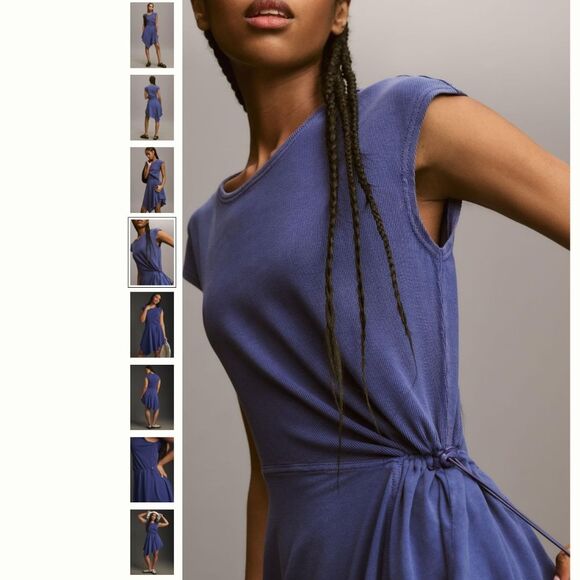 Daily Practice by Anthropologie Short-Sleeve Asymmetrical Midi Dress - Picture 4 of 4